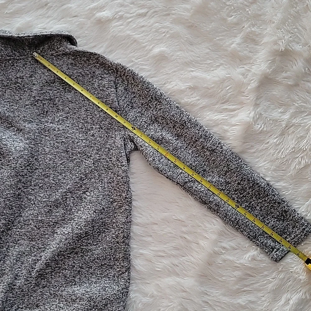 Old Navy Gray Marled Collared Fleece Sweater Boys XXL 18